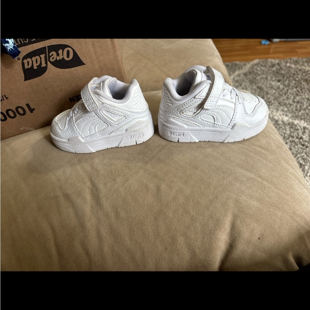 Puma Kids White Sneakers